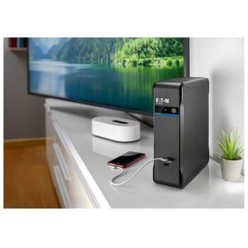 Eaton UPS 3P900UD 0.9 кВА, 540 Вт, 4 C14 разъема, 2 USB Type A/C, 9 Ач, 12 В, LED дисплей, 25 дБ, черный (3P900UD)