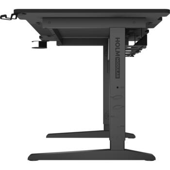Genesis spēļu galds Holm 140 RGB NDS-2249, 140x75cm, 70-90cm, MDF, regulējams augstums, kabeļu pārvaldība, krūžu turētājs (NDS-2249)