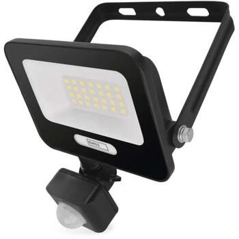 Emos LED прожектор GLARO ZS2324B, 20 W, 2000 lm, IP54, нейтральный белый, PIR датчик, алюминий (ZS2324B)