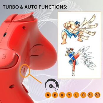 Subsonic bezvadu kontrolleris Switch SA5633-3, 9h, 10h, 6 asu žiroskops, 3 vibrācijas līmeņi, 2 programmējamas pogas (SA5633-3)