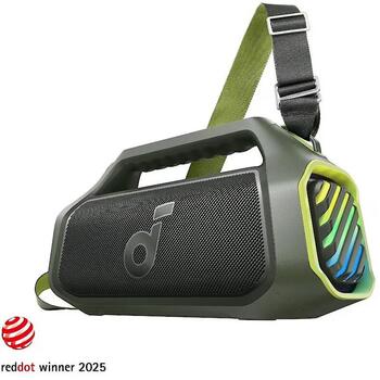 Anker Soundcore портативная колонка Boom 2 Plus A3134062, 140Вт, 100Вт, 40-20000Гц, Bluetooth 5.3, 20ч, водонепроницаемая (A3134062)
