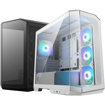 Msi Корпус MAG PANO M100R PZ WHITE, 440mm, 235mm, 405mm, 1x2.5, 1x3.5, 3x120mm, 1x120mm, прозрачная панель (MAGPANOM100RPZWHITE)