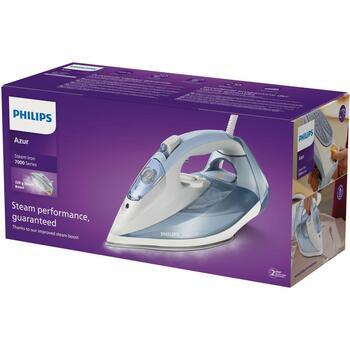 Philips Tvaika gludeklis DST7011/20, jauda 2600 W, vads 2 m, tvaika jauda 220 g/min, tvaika plāksne SteamGlide Plus (DST7011/20)
