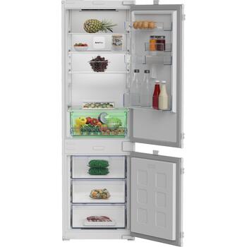 Beko Холодильник B3BCNA294HS, 194L, 76L, 37dB, Встраиваемый, NoFrost, Электронное управление, Сдвижные петли (B3BCNA294HS)