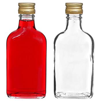Browin Hip flask glass bottle 631411, 200ml, 10gab, ar vāciņu, tipa: degvīns (631411)