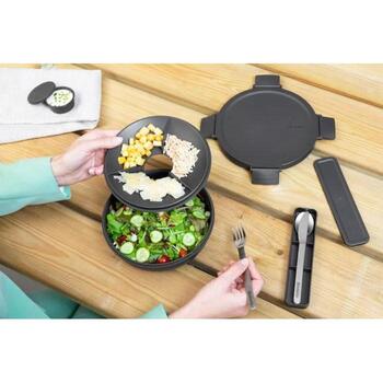 Brabantia Make & Take салатник 206344, 1.3л, пластик, герметичный, без BPA, можно мыть в посудомоечной машине (206344)