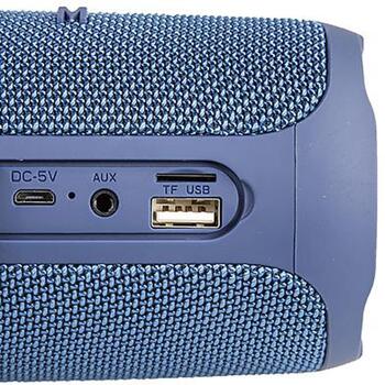 Manta Беспроводная колонка SPK130GO-BL, 10W, 2x5W, IPX4, BK 5.0, 10m, USB, SD, AUX-in, FM, TWS, 3,7V, 1200mAh (SPK130GO-BL)