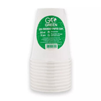 Gogreen Экологический стакан 350ml 10 шт. 1901359, 250ml, компостируемый, соответствует EN 13432 (1901359)