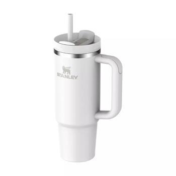 Stanley® Термокружка с трубочкой The Quencher H2.O FlowState Tumbler 2810824803, 1.18L, белый, 90% переработанная сталь (2810824803)