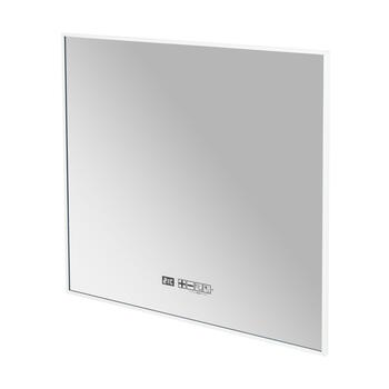 Infrasarkanais spoguļa sildītājs vannas istabai ar LED apgaismojumu un WiFi vadību sienas 400W IP24 Sani Mirror LED 400 White Eurom (350715)