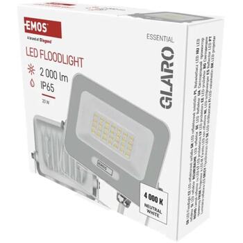 Emos LED prožektors GLARO ZS2224W, 20 W, 2000 lm, IP65, 120°, 4000 K, alumīnijs, stikls, 20 000 h (ZS2224W)