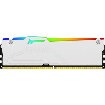 Kingston FURY Beast оперативная память KF564C32BWEA-32, 32GB, 6400MT/s, DDR5, CL32, DIMM, белая, RGB, EXPO, радиатор, ECC (KF564C32BWEA-32)