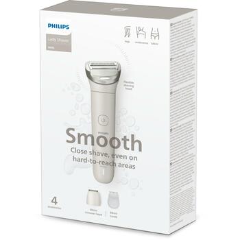 Philips Sieviešu skuveklis BRL147/00, 100min, uzlādējams akumulators, mitrā skūšanās, mazgājams ar ūdeni (BRL147/00)