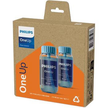 Philips Чистящее средство для полов XV1892/02, 0.04л x 2 шт, синий цвет, для пылесоса - швабра, 98% биоразлагаемое (XV1892/02)