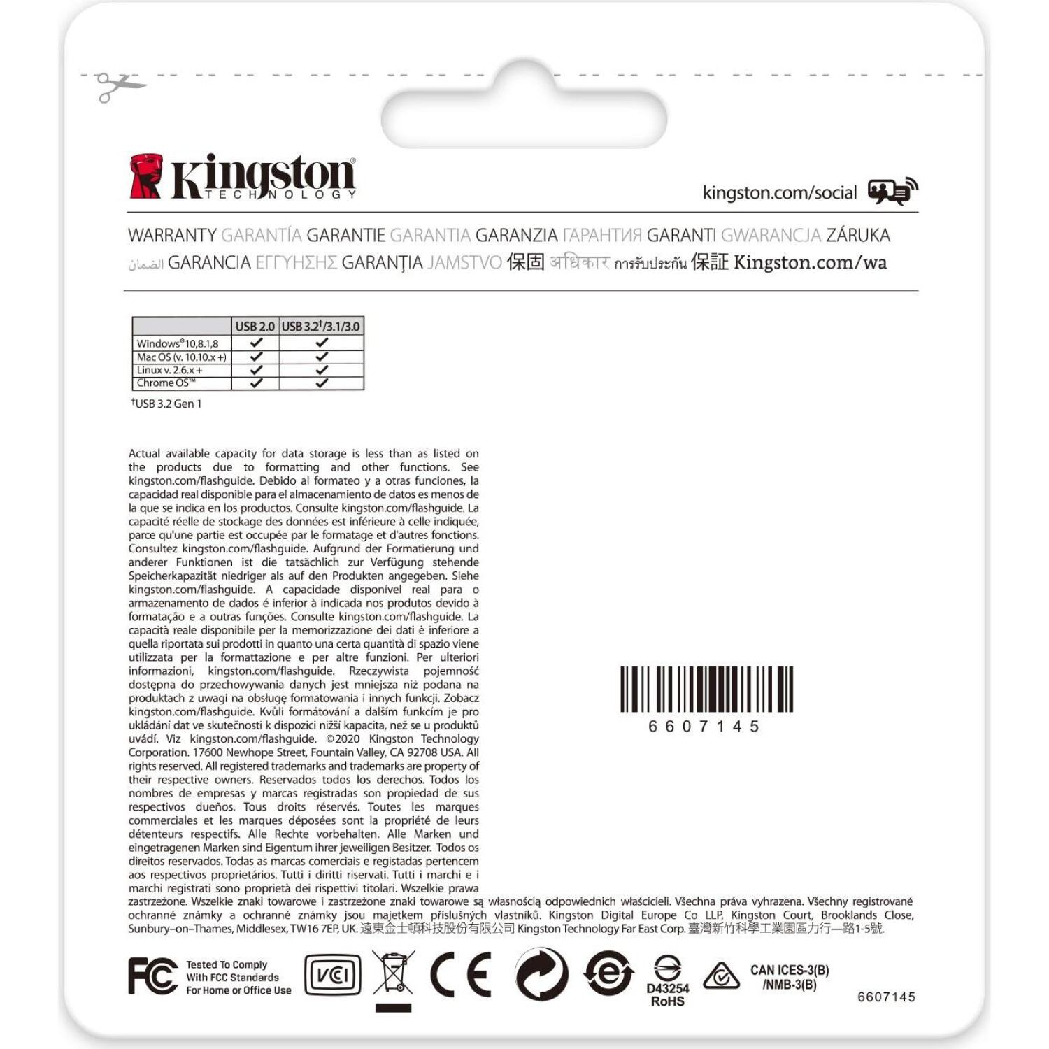 Kingston DataTraveler 70 DT70/256GB, 256 ГБ, USB Type-C, USB 3.2 Gen 1, до 200 МБ/с, водонепроницаемый дизайн (DT70/256GB)