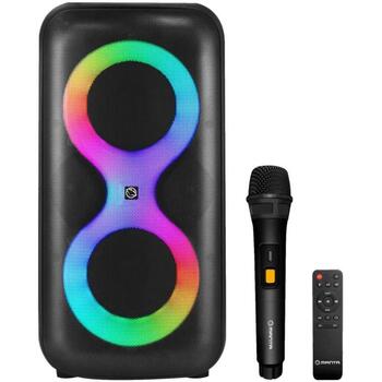 Manta Караоке колонка SPK0401B100, 100 W, Bluetooth, X-BASS, 10 ч воспроизведения, встроенный аккумулятор (SPK0401B100)