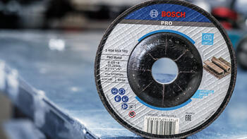 Slīpēšanas ripa, izliekta 125X22X6 mm, metālam, Mazām leņķa slīpmašīnām PRO METAL SLĪPRIPA, 2608600223, BOSCH (2608600223)