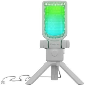 Genesis Radium 250 NGM-2353, kondensatora mikrofons, USB-C, -40 dB, 50-16 kHz, kardiīds, RGB, trokšņu samazināšana (NGM-2353)