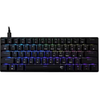 White Shark Клавиатура SHINOBI-2-B-US-BLUE.SW, 1.8m, 61 клавиша, механическая, RGB подсветка, USB-C (SHINOBI-2-B-US-BLUE.SW)