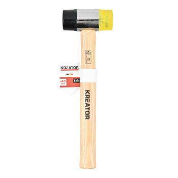Kreator Gumijas āmurs KRTH90607, 95mm, 40mm, 270mm, divpusējs, gumijas un sintētiskais rokturis (KRTH90607)
