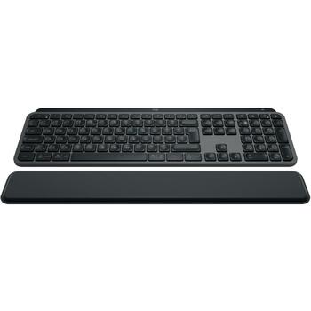 Logitech Клавиатура MX Keys S 920-011589 Беспроводная, Bluetooth, QWERTY, LED подсветка, Graphite, USB Type-C зарядка (920-011589)
