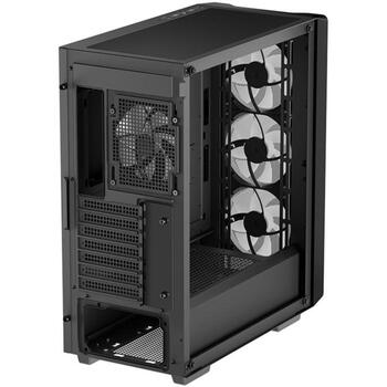 Deepcool CC560 MESH V2 korpuss R-CC560-BKAMA4-G-2, 2xUSB 3.0, 1x austiņu/mikrofona, 7 paplašināšanas sloti, RGB (R-CC560-BKAMA4-G-2)