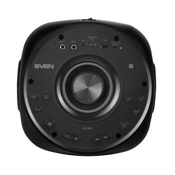 Портативная Bluetooth колонка мощностью 100 Вт RMS с TWS соединением FM радио поддержкой USB и microSD LED дисплеем и аккумулятором 4400 мАч PS-770 Чёрный SV-021719 SVEN (SV-021719)