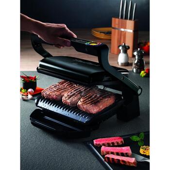 Tefal Elektriskais grils GC714834, 2000 W, melns, 600 cm2, 6 gatavošanas programmas, automātiska temperatūras kontrole (GC714834)