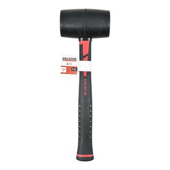 Kreator Gumijas āmurs KRTH90702, 0.7kg, 110mm x 64mm, stikla šķiedras rokturis 275mm (KRTH90702)