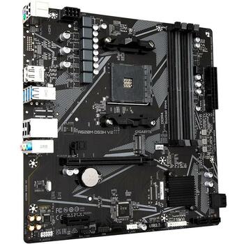 Материнская плата Gigabyte A520MDS3HV2, поддерживает процессоры AMD Ryzen 5000 серии AM4, до 4733MHz DDR4, PCIe 3.0 x16, GbE LAN (A520MDS3HV2)