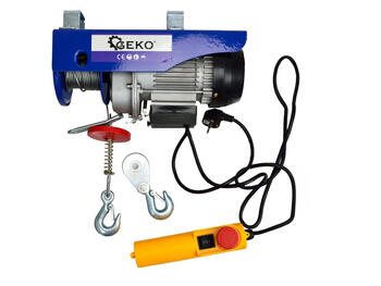 Elektriskā troses vinča 150/300 kg, 600W G01087 GEKO (G01087)
