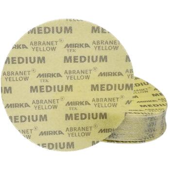 MIRKA abrazīvs Abranet® Yellow Ø 225 mm Grip P180 20gb. (AY22302018)