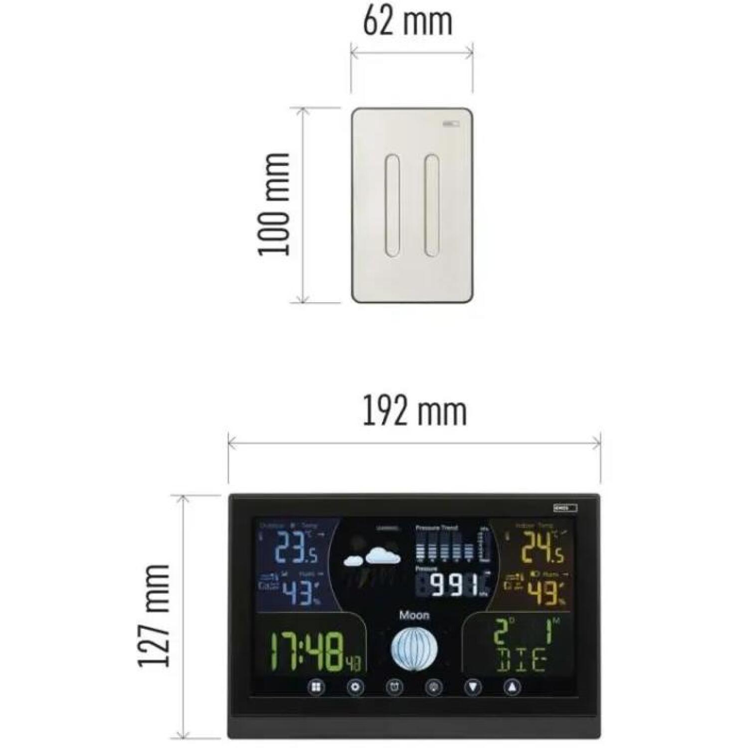 Emos Домашняя беспроводная метеостанция E6018, 2x1,5V AAA, 3x1,5V AAA, 100m, 433MHz, DCF, LED подсветка (E6018)