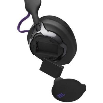 JBL Quantum 650 Wireless Black JBLQTUM650BLK, беспроводная игровая гарнитура, 32 Ом, 20-20000 Гц, Bluetooth 5.3, 60ч, 39ч, USB-C (JBLQTUM650BLK)