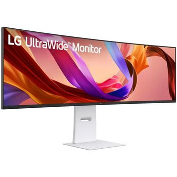 LG LCD monitors 49U950A-W 124.5 cm, 5120 x 1440, Dual QHD, 144Hz, Nano IPS, 98% DCI-P3, VESA HDR 400, USB-C 90W, 2 skaļruņi (49U950A-W)