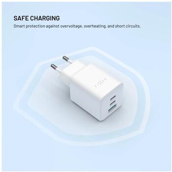 Fixed lādētājs FIXCG65M-2C1A-WH, 65W, 2x USB-C, USB-A, GaN, PD 3.0, PPS, balts (FIXCG65M-2C1A-WH)