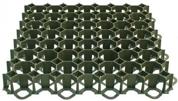 Решетка для газона 49,2x49,2x3,9 см, зеленая; 4280203 (4280203)