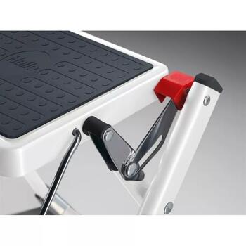 HAILO MK60 StandardLine 034310001, salokāms pakāpienu soliņš, 2 pakāpieni, tērauds, balts, 150 kg, 244 cm (034310001)