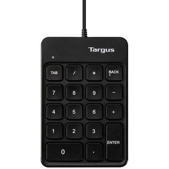Targus Numeric EcoSmart AKP13GL, USB цифровая клавиатура, 18 клавиш, кабель 1.5м, черный (AKP13GL)