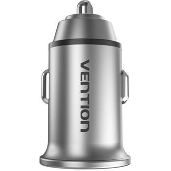 Vention Lādētājs 30W FFFH0, 1x USB-C 30W, 1x USB-A 30W, PD3.0, QC3.0, Universāls, Pelēks (FFFH0)