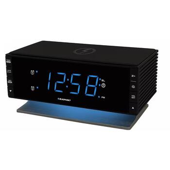 Blaupunkt Радио будильник CR55CHARGE, FM, 20 станций, беспроводная зарядка, LED дисплей, затемнение (CR55CHARGE)