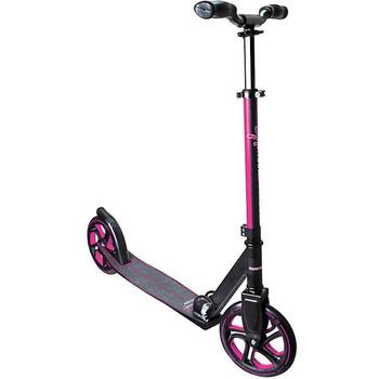 Muuwmi Алюминиевый самокат PRO AU 466, 2x205mm, ABEC 7, 100kg, 82-99cm, 56x12cm, складной, розовый (AU 466)