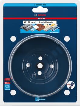 Karbīda caurumzāģis Tough Material 127mm, Urbjmašīnām/skrūvgriežiem, triecienurbjmašīnām/triecienskrūvgriežiem EXPERT MULTI MATERIAL PC PLUS CAURUMZĀĢIS, 2608900443, BOSCH (2608900443)