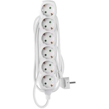 Emos Удлинитель P0623R, 3 м, 6× 2P + PE НЕМЕЦКИЙ, ПВХ, 3 680 Вт, защита от детей (P0623R)