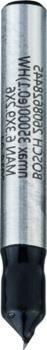 V veida gropju frēze 6mm 6.35mm.90°.6mm, Rokas frēzēm, malu frēzēm V VEIDA GROPJU FRĒZE STANDARD FOR WOOD V-GROOVE BIT, 2608628445, BOSCH (2608628445)