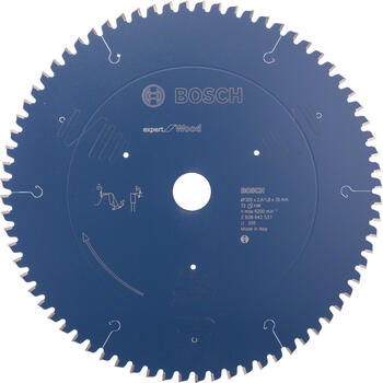 Ripzāģa disks ExpertWood 305 x 30 x 2,4 mm, 72, Paneļzāģiem RIPZĀĢA ASMENS EXPERT FOR WOOD, 2608642531, BOSCH (2608642531)