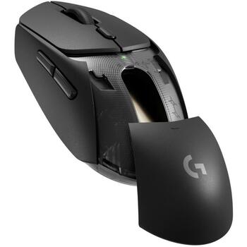 Logitech USB optiskā pele G309/910-007199, 2560 DPI, 400 fps, 6 pogas, akumulators AA, melna (910-007199)