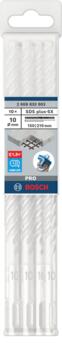 Triecienurbis SDS plus-5X 10x150x210 mm, 10 gab., Perforatora urbjiem PRO SDS PLUS-5X TRIECIENURBIS PERFORATORIEM, 2608833903, BOSCH (2608833903)
