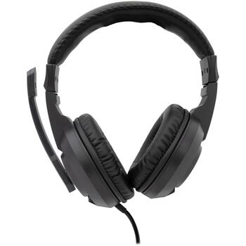 Baracuda Наушники BGH-021, 20-20000Гц, 32Ω, 98дБ, 2x3,5мм+USB, 2м, LED подсветка, накладные, с микрофоном (BGH-021)
