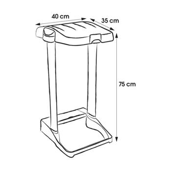 Keeeper Ole atkritumu maisu sistēma 0611599160, 35x40x75cm, plastmasa, pelēka (0611599160)